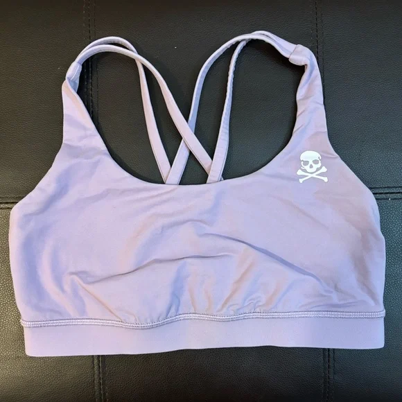 Lululemon Energy Bra - Soul Cycle Logo - Lilac - Size 8 - Picture 1 of 7